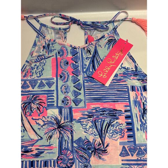 LILLY PULITZER NWT Margot Swing Dress Whisper Blue Yeah Bouy S - Picture 6 of 8